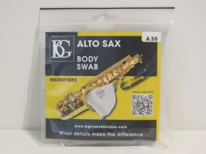 BG Franck Bichon A30 Microfibre Body Swab for Alto Saxophone - New