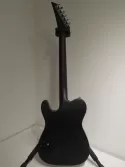 Lindo Dark Defender Semi Chambered Electric Guitar Thinline in Matte Black