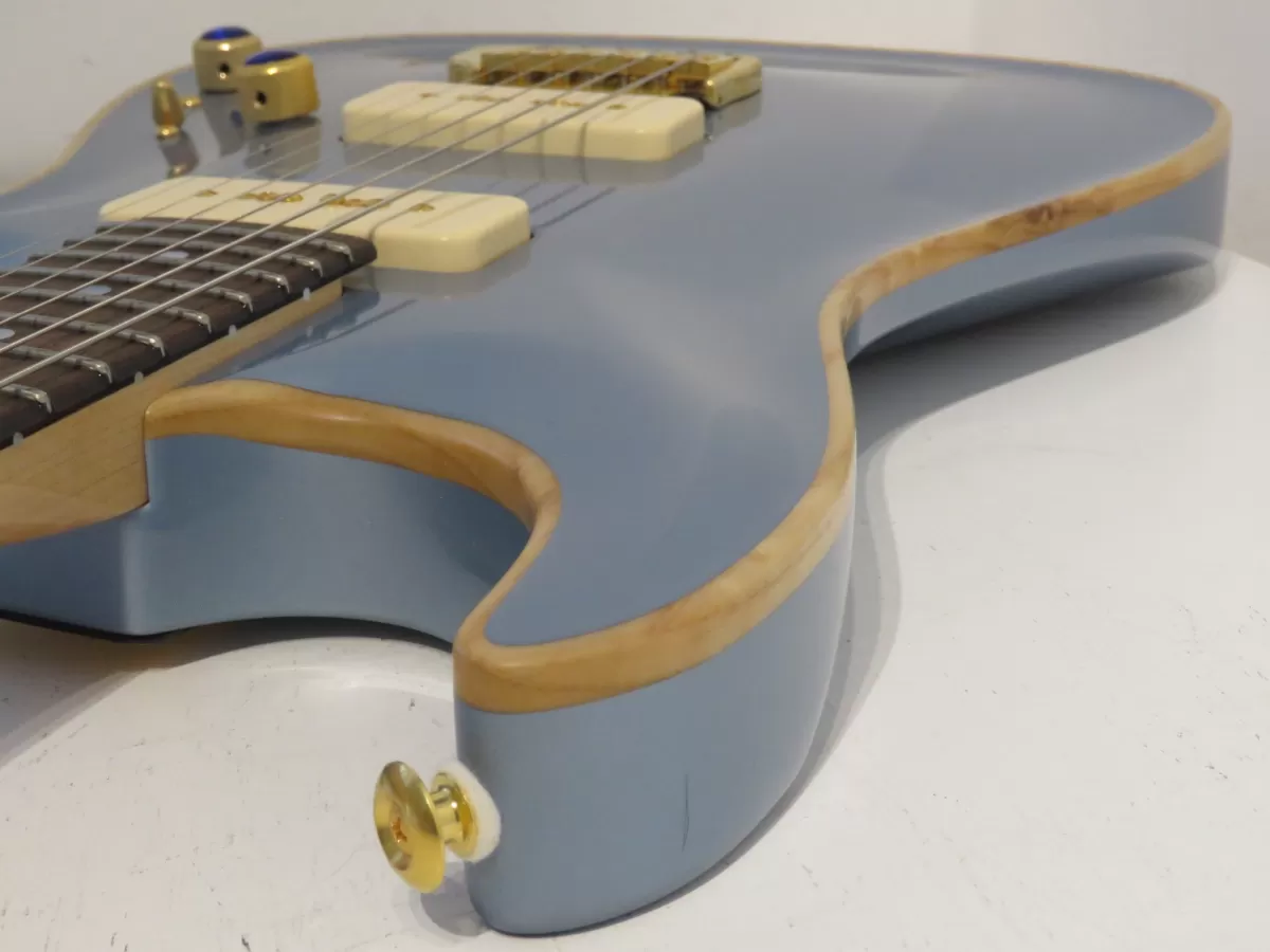 2017 Pensa Custom MK90 Mark Knopfler Electric Guitar in Ice Blue Metallic