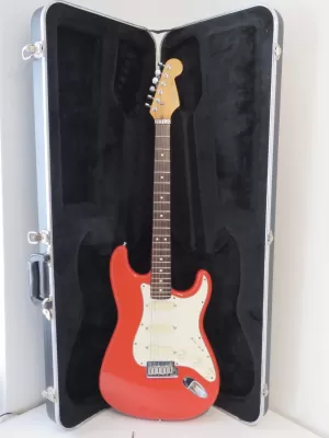 1988 Fender Stratocaster Lace Sensor Plus in Lipstick Red with Original Hard Case
