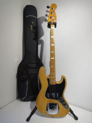 1976 USA Fender Jazz Bass Guitar in Natural - 3 Bolt - Amazing Player