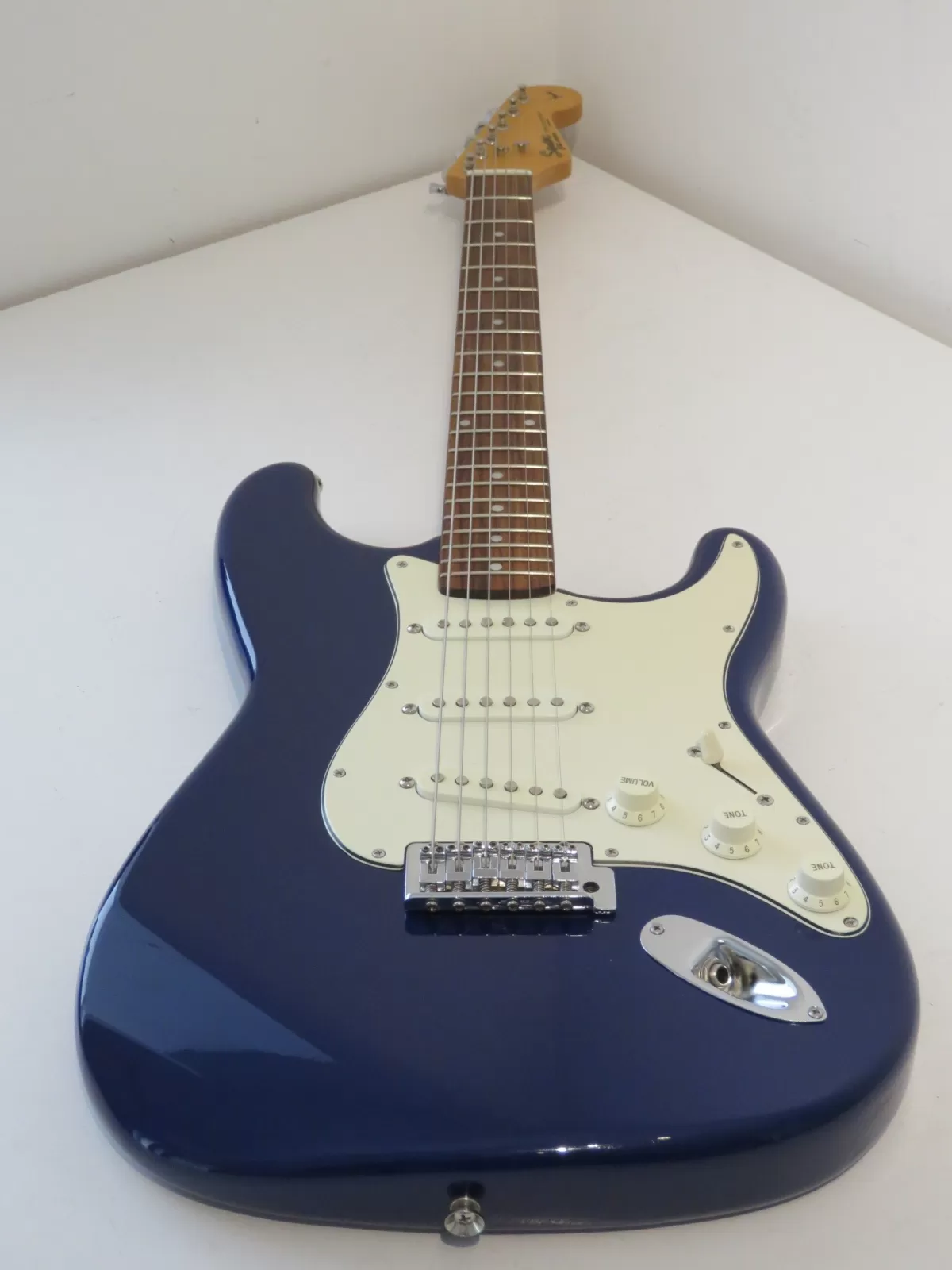 1997 Made in Korea Squier Stratocaster in Dark Blue with Gig Bag