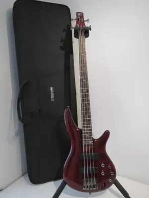2014 Ibanez SR700 Active 4 String Bass Guitar in Charcoal Brown - Superb!