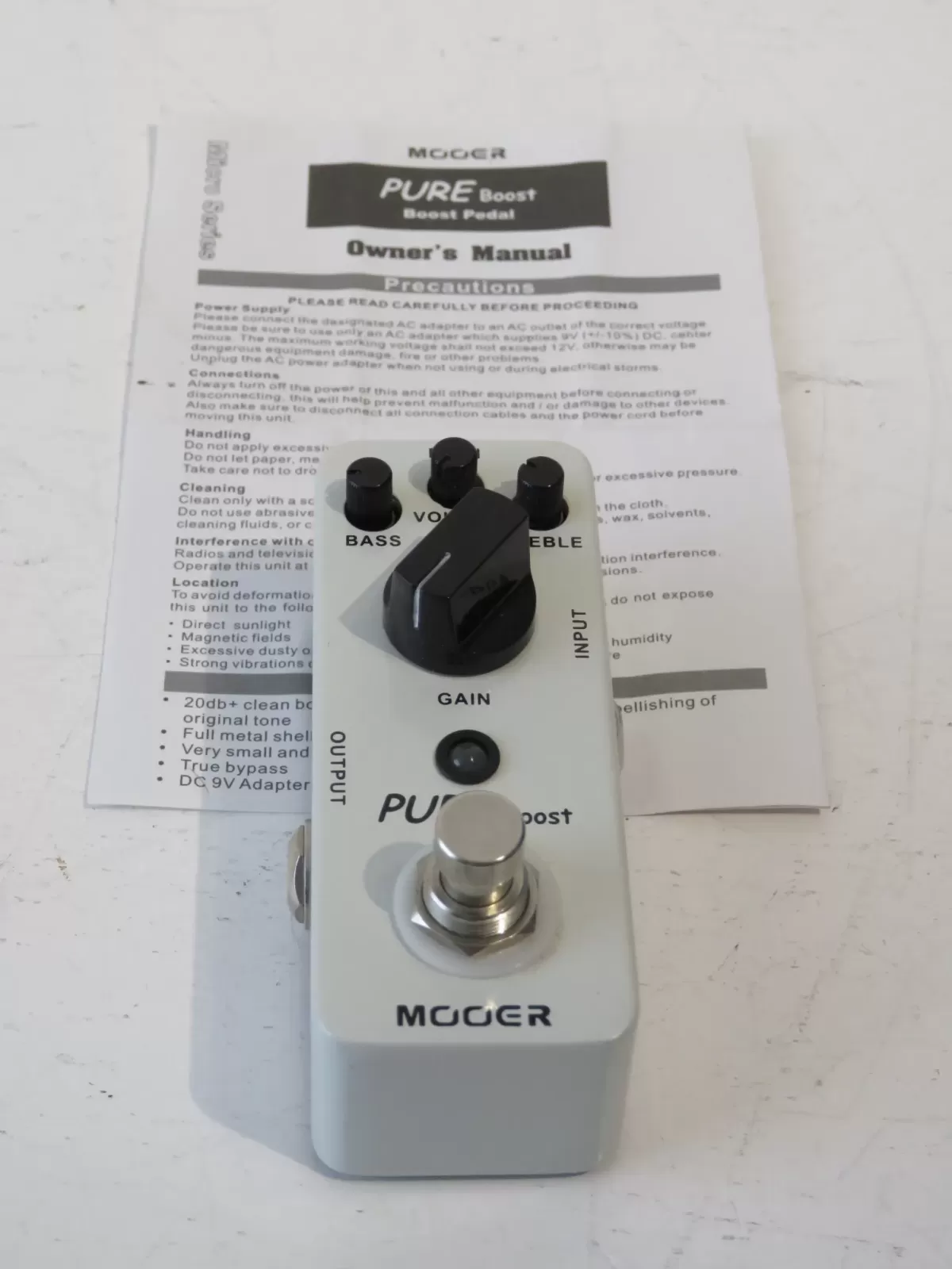 Mooer Pure Boost Compact Series Guitar Effects Pedal