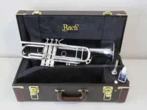 Late 90's Bach Stradivarius Model 37 Bb ML Trumpet in Silver with Case