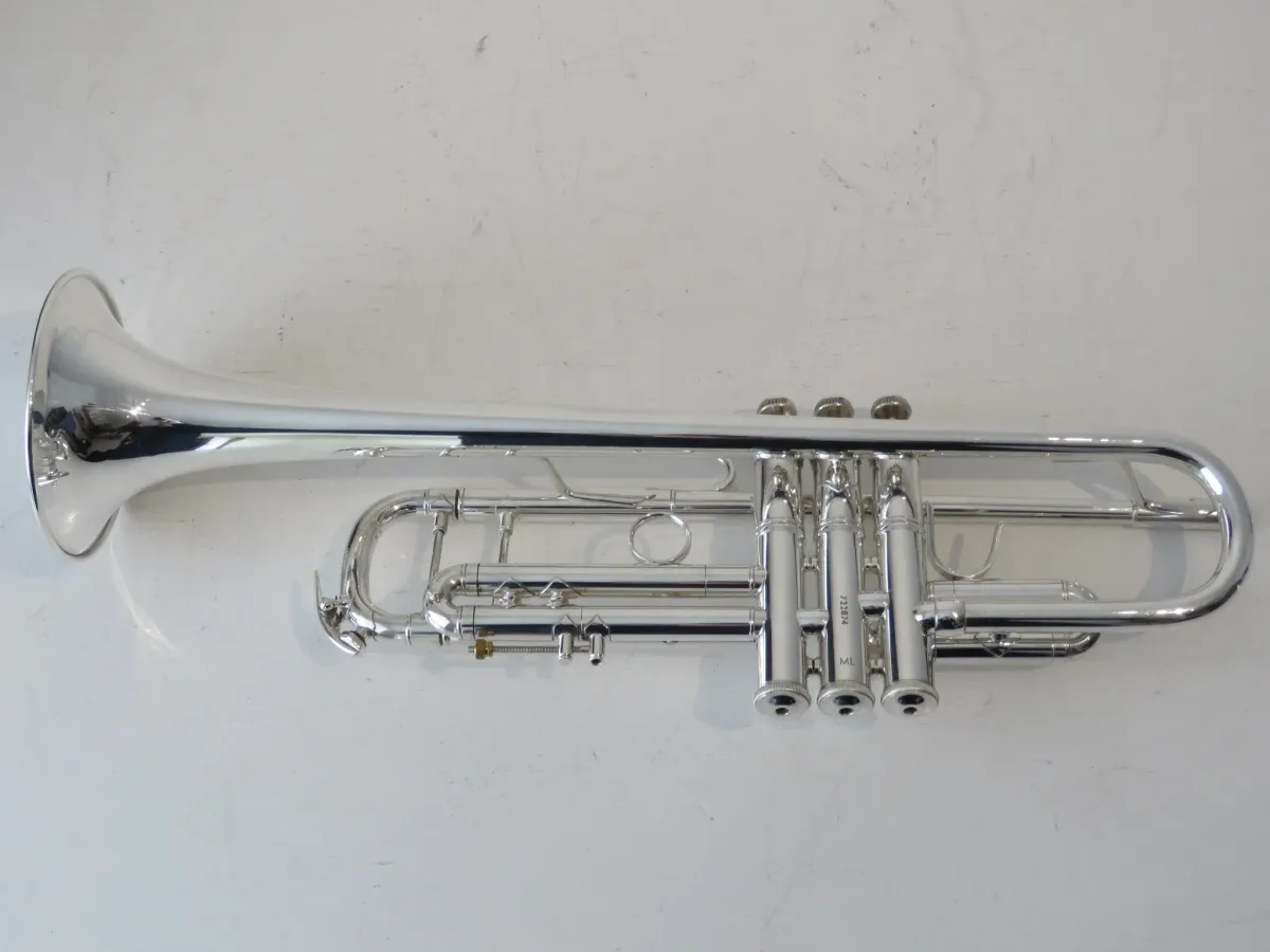 Late 90's Bach Stradivarius Model 37 Bb ML Trumpet in Silver with Case