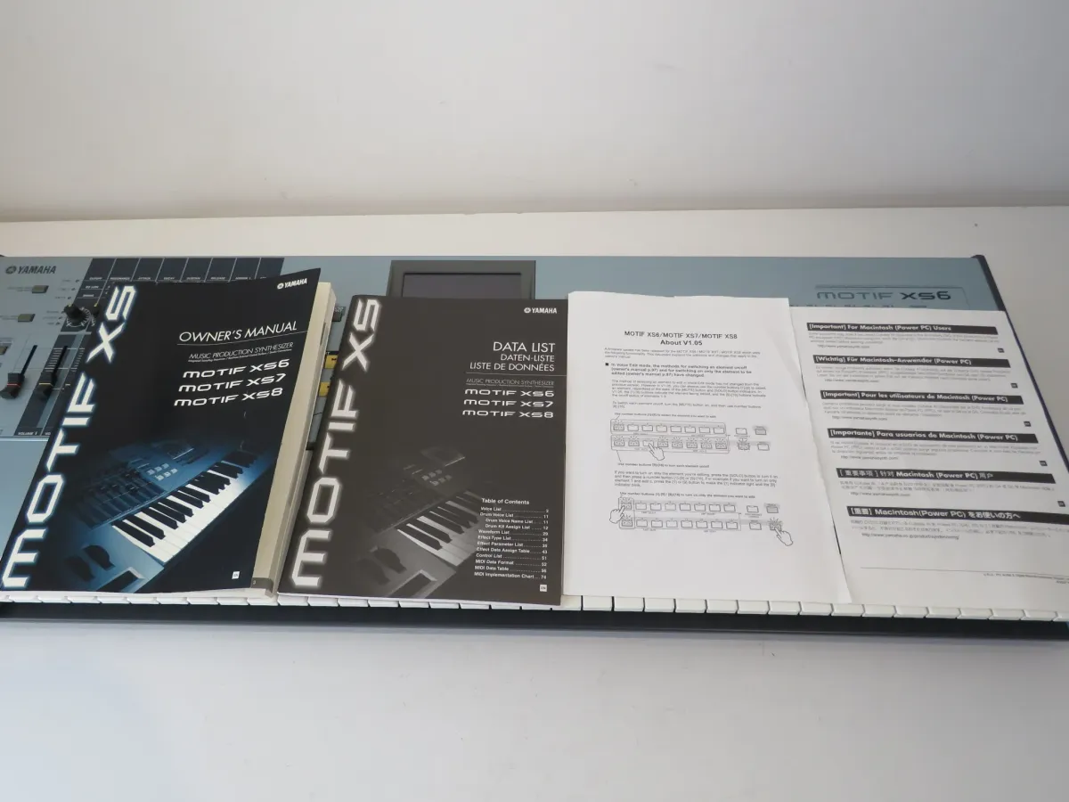 Yamaha Motif XS6 61 Key Synthesiser Workstation Keyboard – Mint & Boxed