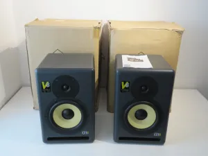 Pair of KRK V8 Series 2 Active Studio Monitors - Near Mint & Boxed