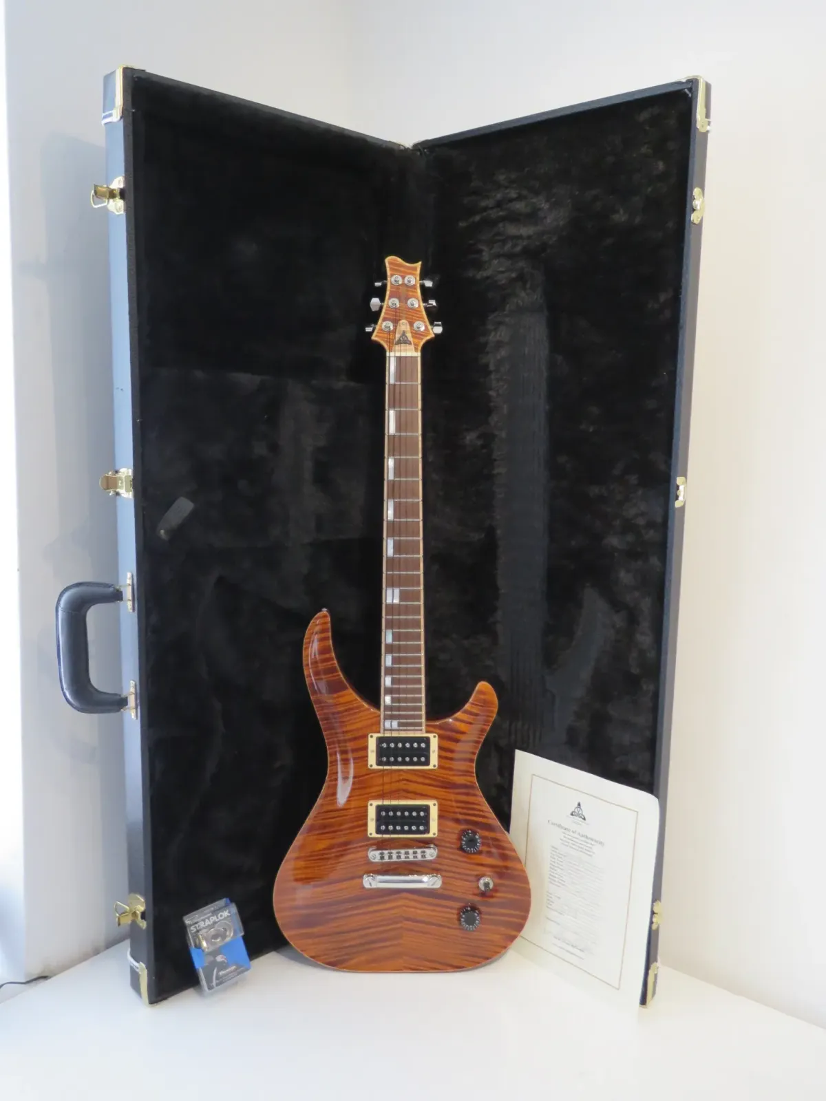 2010 David Thomas McNaught Phoenix Rising Electric Guitar in Tigers Eye