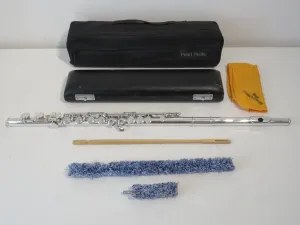 Pearl PF-795 Elegante Solid Silver Flute with Cases - Superb, Near Mint