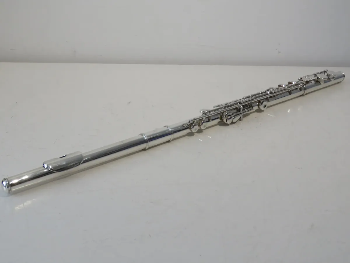 Pearl PF-795 Elegante Solid Silver Flute with Cases - Superb, Near Mint