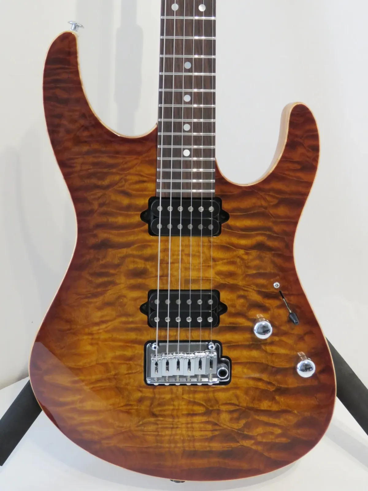 2010 Suhr Modern Electric Guitar with Quilt Top in Bengal Burst – Stunning