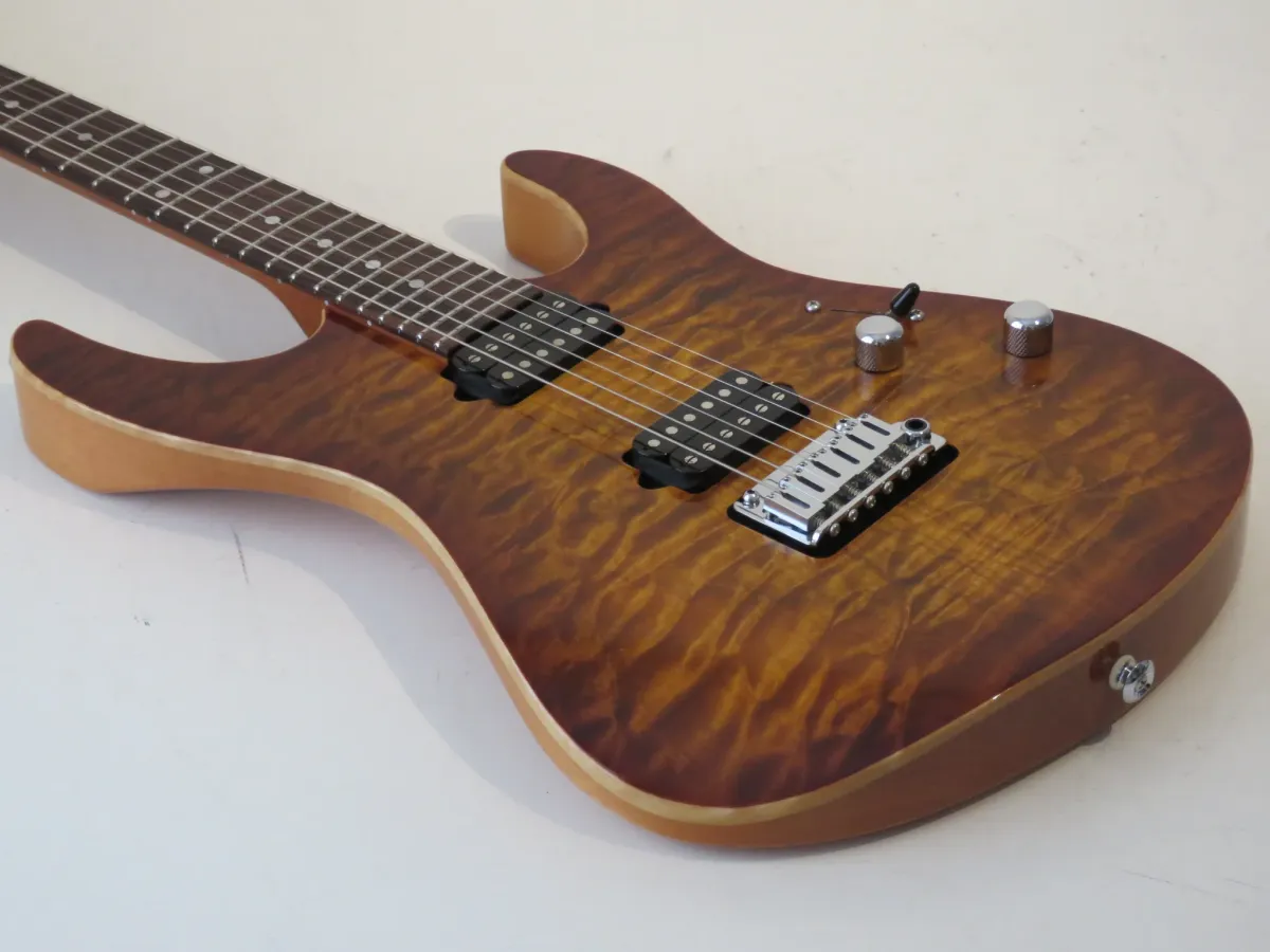 2010 Suhr Modern Electric Guitar with Quilt Top in Bengal Burst – Stunning