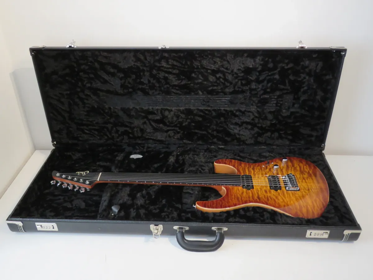 2010 Suhr Modern Electric Guitar with Quilt Top in Bengal Burst – Stunning