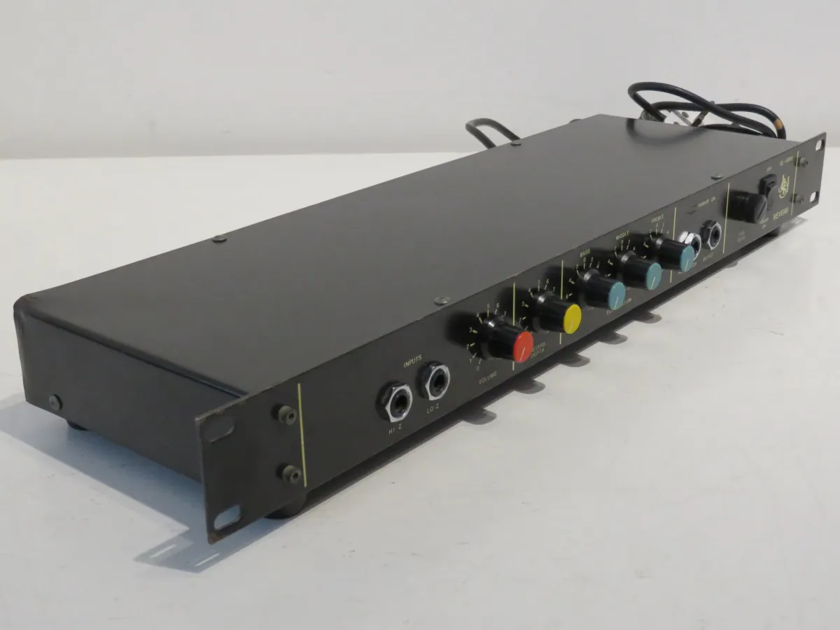 1980's John Hornby Skewes JHS SL-5300 1U Spring Reverb Rack Effects Unit