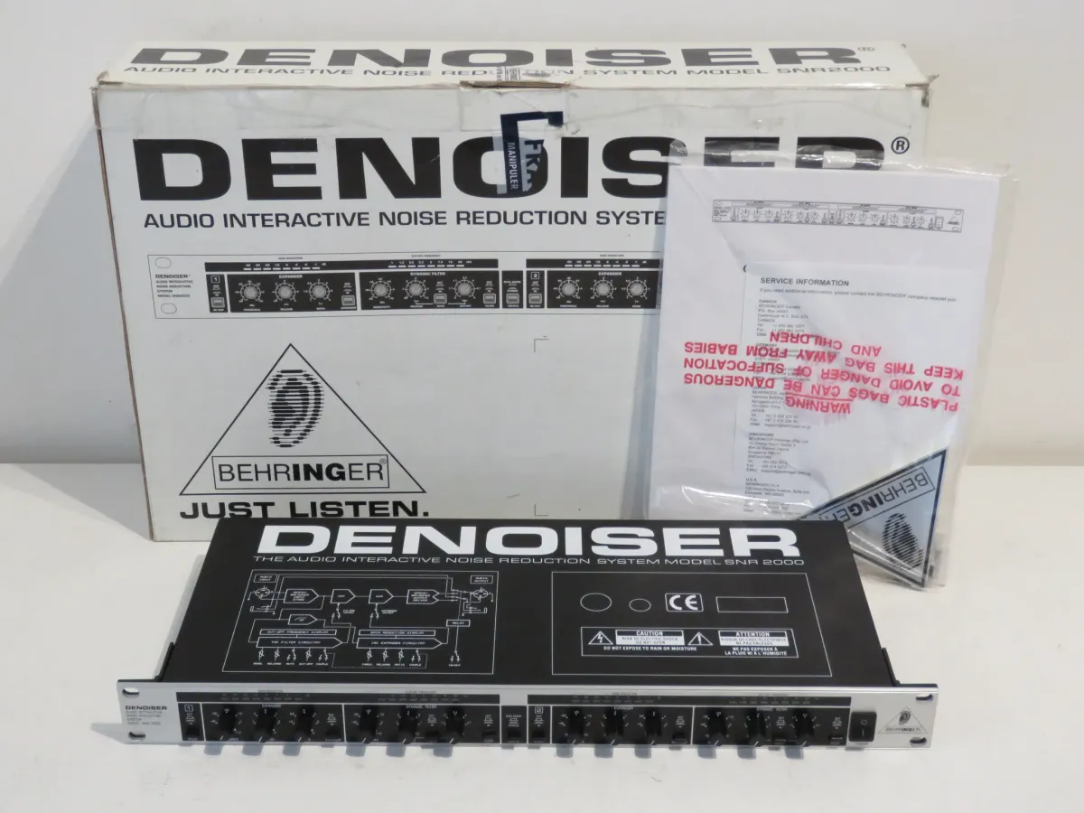 Behringer Denoiser SNR-2000 Noise Reduction 1U Rack Unit - Near Mint & Boxed