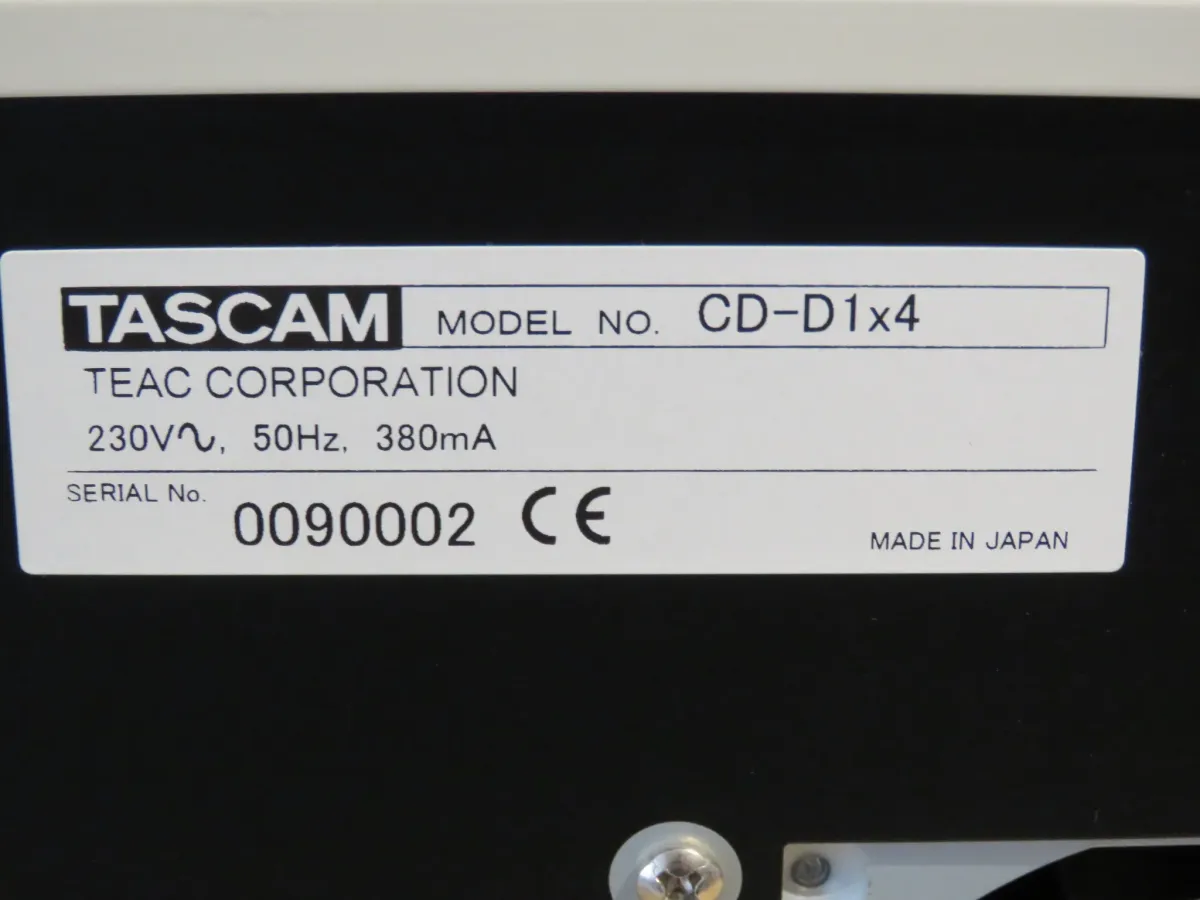 Tascam CD-D1x4 CD Duplicator 4U Rack - Near Mint/Boxed/Tested/Working