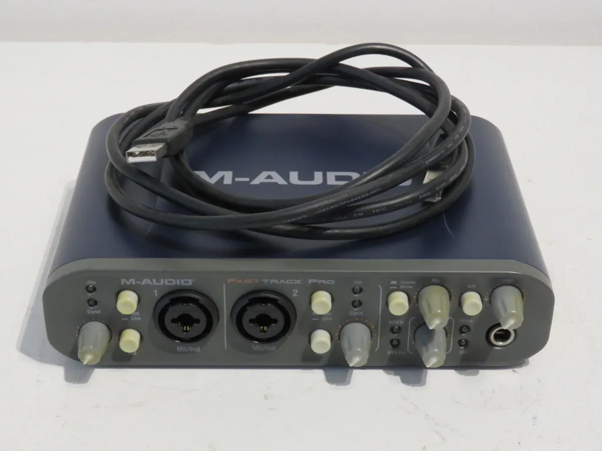 M-Audio Fast Track Pro Audio MIDI Interface with USB Cable