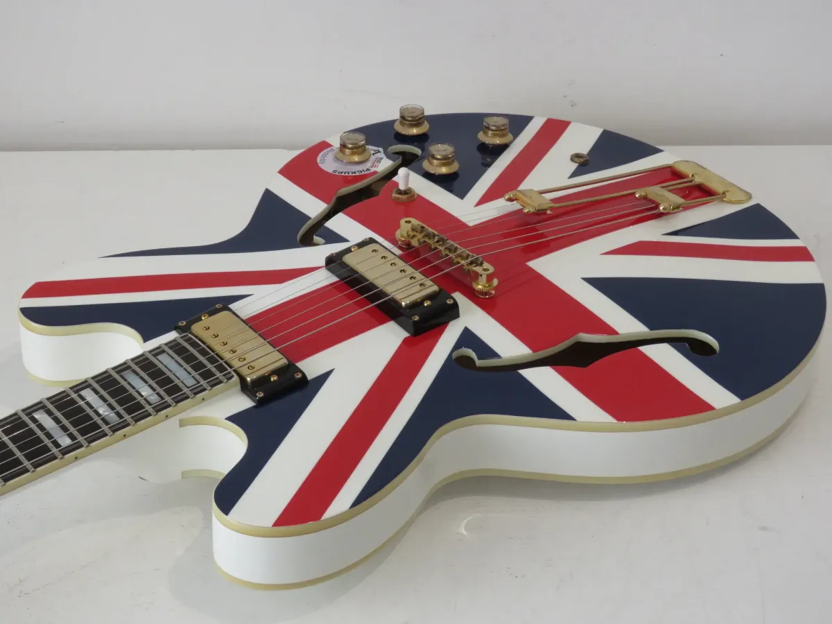 2014 Epiphone Ltd Edition Union Jack Sheraton with Case & Certificate