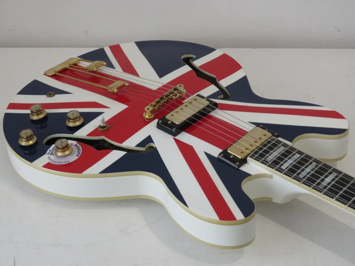 2014 Epiphone Ltd Edition Union Jack Sheraton with Case & Certificate