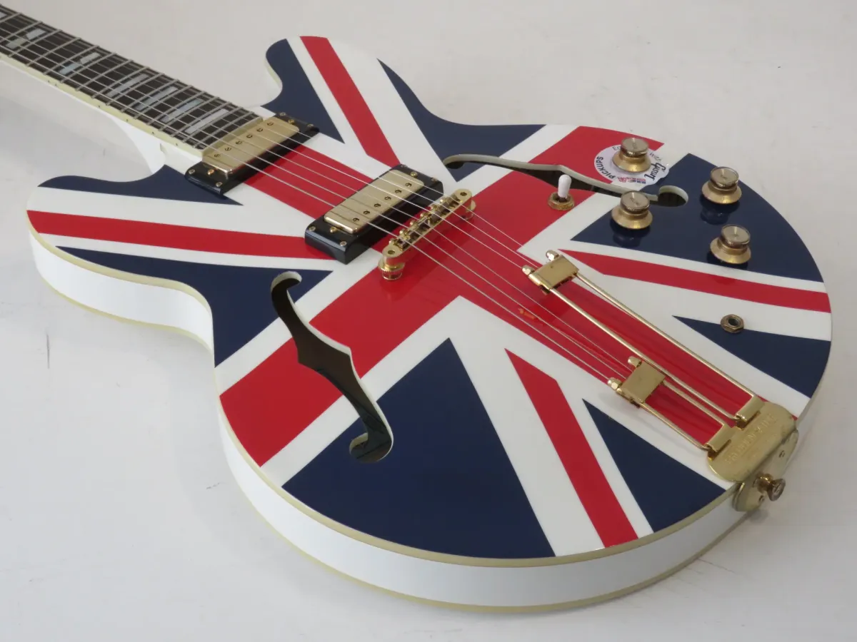 2014 Epiphone Ltd Edition Union Jack Sheraton with Case & Certificate