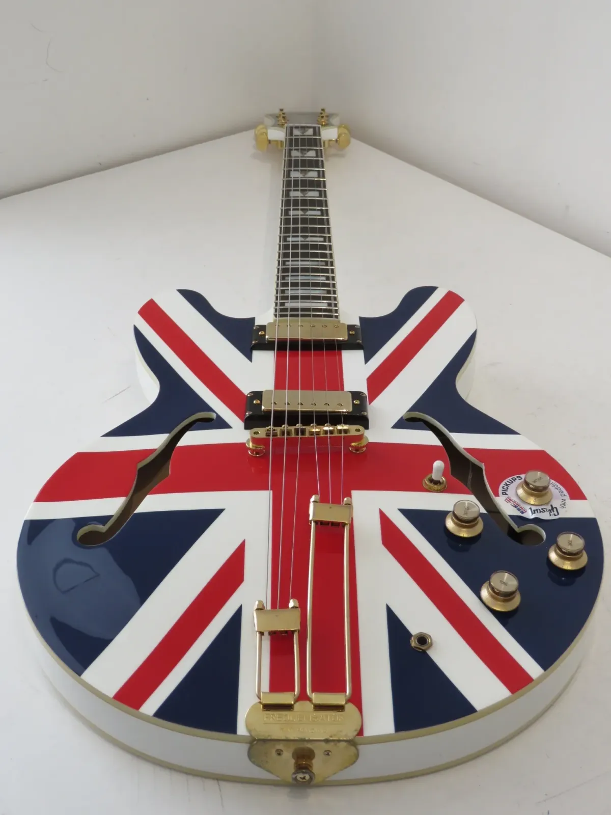 2014 Epiphone Ltd Edition Union Jack Sheraton with Case & Certificate