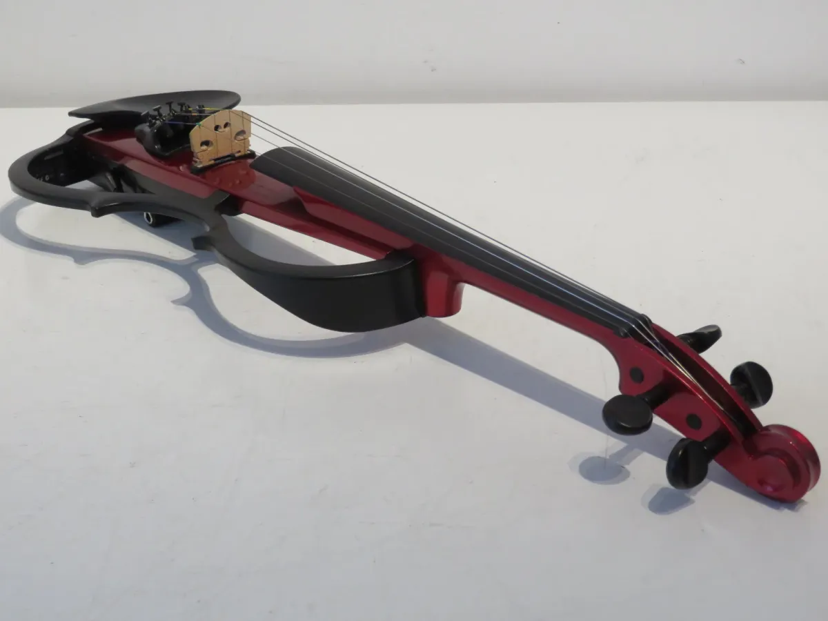 Yamaha SV110 Electric Silent Violin in Red with Case and Werner Bow