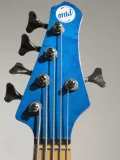 2009 MTD Kingston Artist 5 String Bass Guitar in Trans Blue with Gig Bag