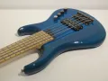 2009 MTD Kingston Artist 5 String Bass Guitar in Trans Blue with Gig Bag