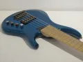 2009 MTD Kingston Artist 5 String Bass Guitar in Trans Blue with Gig Bag