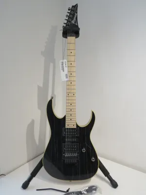 Ibanez RG370 AHMZ SWT Electric Guitar in Silver Wave Black - Mint