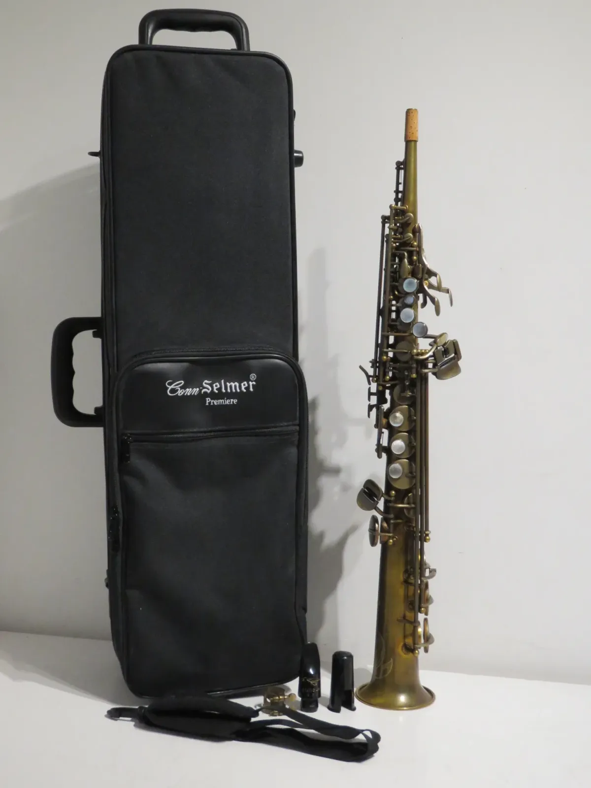 Conn Selmer Premiere PSS380 Soprano Saxophone Vintage Finish – Mint