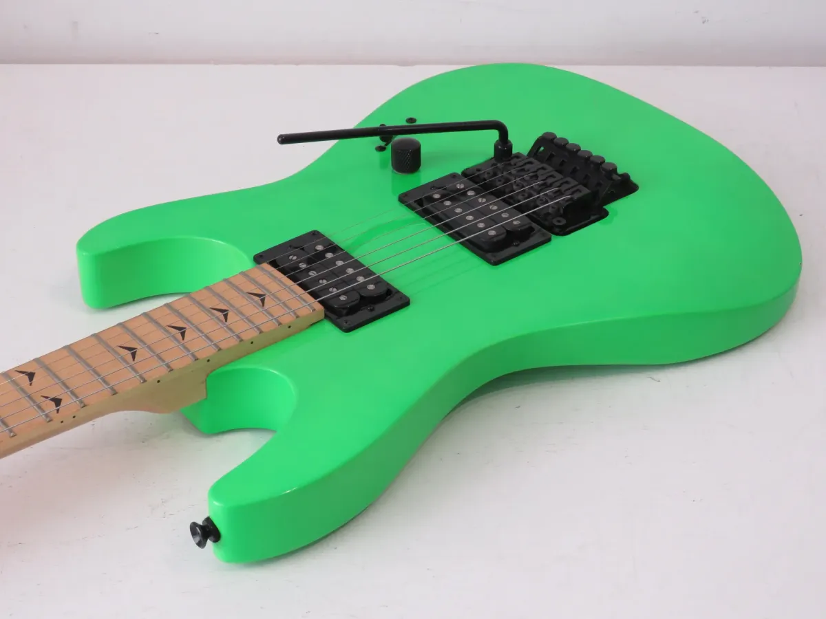 Dean Custom Zone II Nuclear Green Electric Guitar with Gig Bag