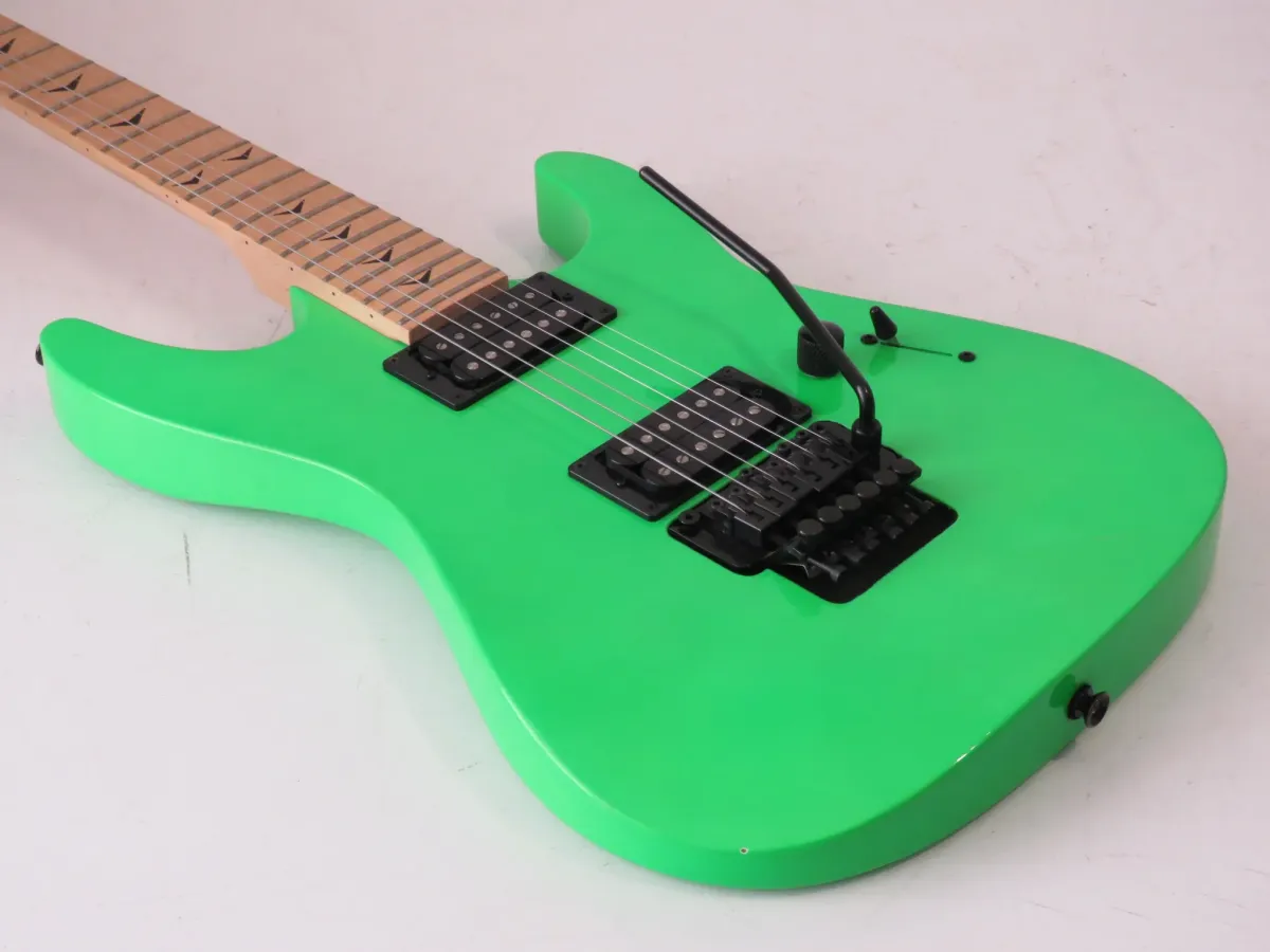 Dean Custom Zone II Nuclear Green Electric Guitar with Gig Bag