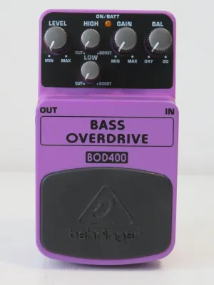 Behringer BOD400 Bass Overdrive Guitar Effects Pedal – Boxed