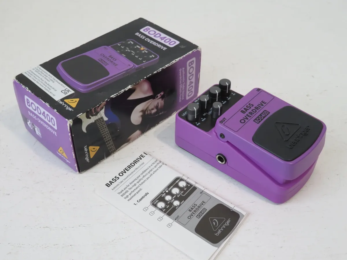 Behringer BOD400 Bass Overdrive Guitar Effects Pedal – Boxed