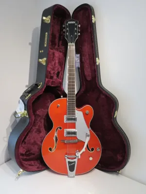 2021 Gretsch G5420T Electric Guitar in Orange Stain with Gretsch Hard Case – Unused and Mint