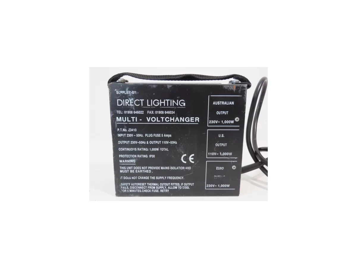 Multi Volt Changer supplied by "Direct Lighting"